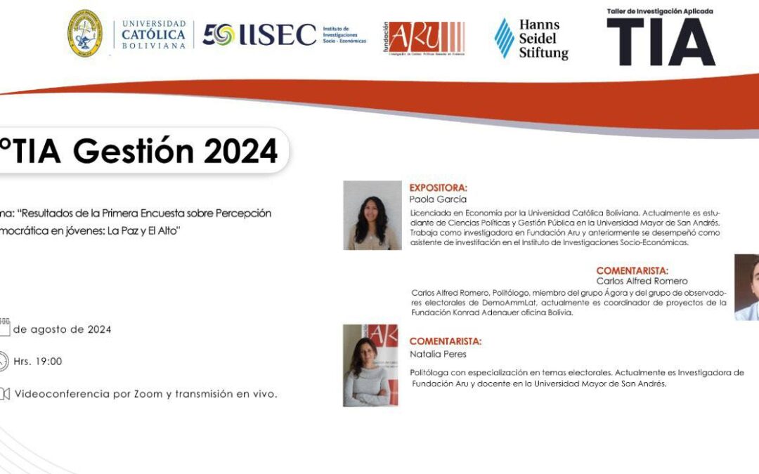 5° Taller de Investigación Aplicada (TIA) 2024