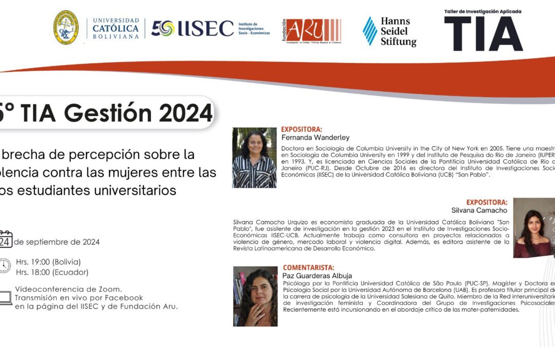 6° Taller de Investigación Aplicada (TIA) 2024